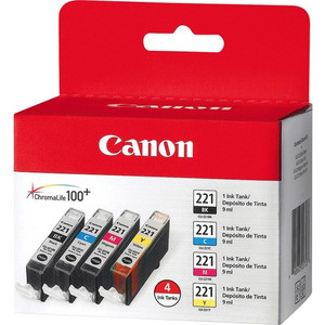 Canon CLI-221 Original Ink Cartridge (CNMCLI221CLPK) View Product Image