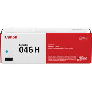 Canon 046H Original High Yield Laser Toner Cartridge - Cyan - 1 Each (CNMCRTDG046HC) View Product Image