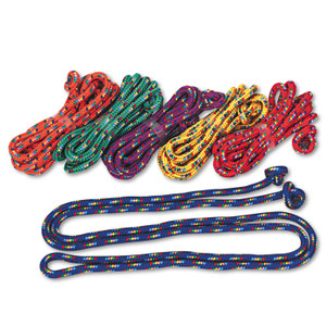 Champion Sports Braided Nylon Jump Ropes, 8 ft, Assorted, 6/Pack (CSICR8SET) View Product Image