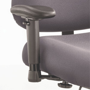 Safco Height/Width-Adjustable T-Pad Arms for Safco Optimus Big/Tall High-Back Chairs, 4 x 10.25 x 11.5 to 14.5, Black, 2/Set View Product Image