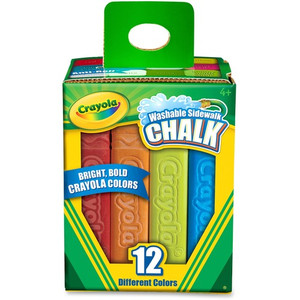 Crayola Washable Sidewalk Chalk (CYO512012) View Product Image