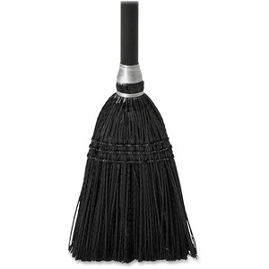 Rubbermaid Commercial Executive Series Lobby Broom - Synthetic Bristle - 7" Overall Length - Wood Handle - (RCP2536) Product Image 
