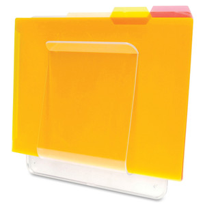 Deflecto File/Chart Holder, 1 Compartment, 10"x2"x10-1/2", Clear (DEF65501) View Product Image