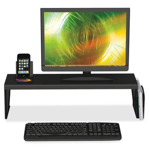 Deflecto Heavy-Duty Desk Shelf, 6.75"x7"x25.63", Black (DEF39404) View Product Image