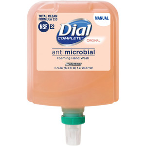 Dial Corporation Soap, Foaming, Antimicrobial, Original, 57.5oz, 3/CT, Orange (DIA19720CT) Product Image 