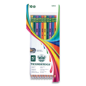 PENCIL;TICN;#2;STRIPED;10PK (DIX13910) View Product Image