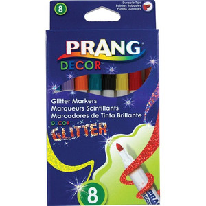 Dixon Ticonderoga Company Glitter Markers, Felt Tip, 8/ST, Ast (DIX74008) View Product Image