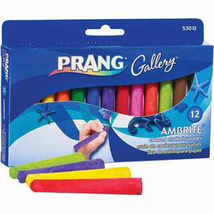 Prang Gallery Ambrite Colored Chalk - 3.2" Length x 0.4" Diameter - Assorted - Non-toxic Product Image 