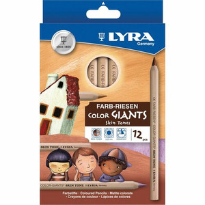 Lyra Color-Giants Skin Tone Colored Pencils - 6.3 mm Assorted Lead Product Image 