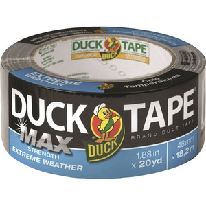 Duck MAX Strength Weather Duct Tape - 20 yd Length x 1.88" Width - Silver Product Image 