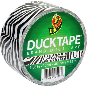 Duck Brand Duck Tape, 1.88"x10 yards, Zebra (DUC1398132RL) View Product Image