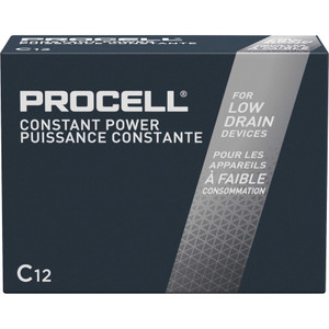 Duracell U.S.A. Procell C Cell Battery, Alkaline, 72/CT (DURPC1400CT) View Product Image