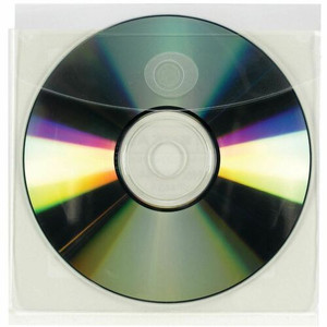 Smead Self-Adhesive CD/DVD Pockets - 4.9" Height x 5" Width - Clear - Poly Product Image 