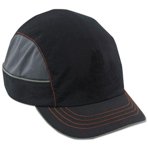 ergodyne Skullerz 8950 Bump Cap Hat, Short Brim, Black, Ships in 1-3 Business Days (EGO23340) View Product Image