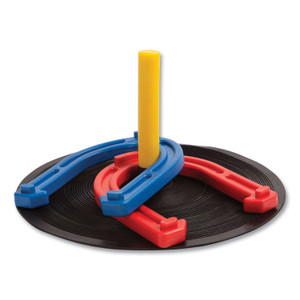 Champion Sports Indoor/Outdoor Rubber Horseshoe Set, 4 Rubber Horseshoes, 2 Rubber Mats, 2 Plastic Dowels View Product Image