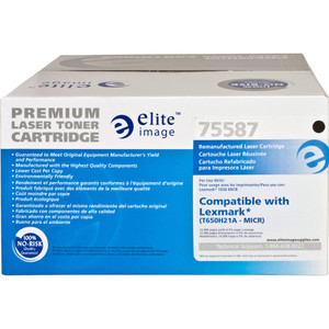Elite Image Remanufactured MICR Toner Cartridge - Alternative for Lexmark (T650H21A) View Product Image