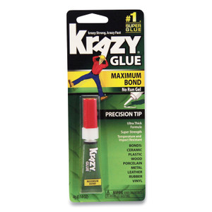 Krazy Glue Maximum Bond Krazy Glue, Precision Tip, 0.14 oz, Dries Clear View Product Image