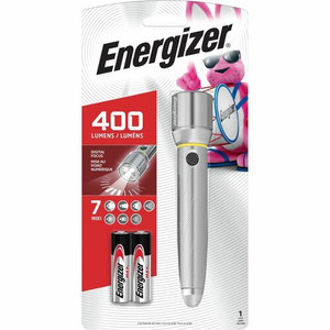 Energizer Vision HD Performance Metal Flashlight with Digital Focus - LED - 400 lm Lumen - 2 x AA - Battery - Metal Product Image 