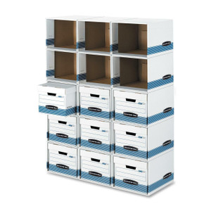 Bankers Box File/Cube File Storage Box Shell - Internal Dimensions: 13" Width x 16.50" Depth x 10.50" Height - (FEL01626) Product Image 