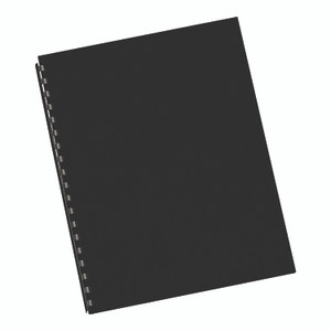 Fellowes Expressions Linen Texture Presentation Covers for Binding Systems, Black, 11 x 8.5, Unpunched, 200/Pack View Product Image