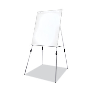 Flipside Adjustable Dry Erase Board, 27.5" x 32", White Surface, Satin Aluminum Frame View Product Image