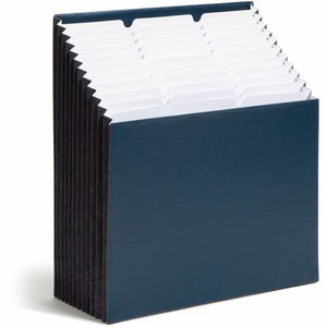 Smead 1/3 Tab Cut Letter Recycled Expanding File - 8 1/2" x 11" - 7/8" Expansion - 12 Pocket(s) - Top Tab Location - Assorted Tab Position Product Image 