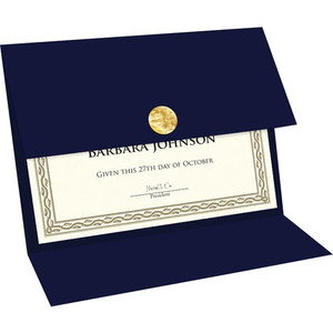 Geographics Recycled Certificate Holder - Navy - 30% Recycled - (GEO47837) Product Image 