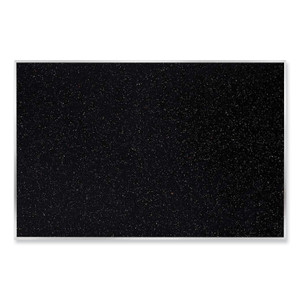 Ghent Satin Aluminum-Frame Recycled Rubber Bulletin Boards, 72.5 x 48.5, Confetti Surface, Ships in 7-10 Business Days (GHEATR46CF) View Product Image