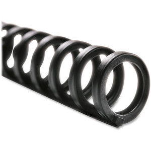 GBC Zip Spines, 32-Hole, 1/2"Dia, 85-Sheet Cap, 25/BX, Black (GBC2515660) View Product Image