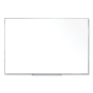 Ghent Non-Magnetic Whiteboard with Aluminum Frame, 72.63 x 48.47, White Surface, Satin Aluminum Frame, Ships in 7-10 Business Days (GHEM2464) View Product Image