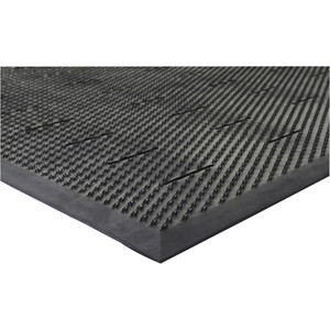 Genuine Joe Anti-Fatigue Mat, Beveled Edges, 1/2" Thick, 3'x4', Black (GJO32590) View Product Image