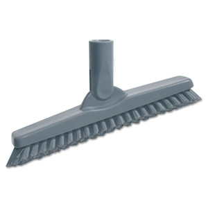 Unger SmartColor Swivel Corner Brush, Black Polypropylene Bristles, 8.83" Brush, Gray Plastic Handle (UNGCB20G) View Product Image