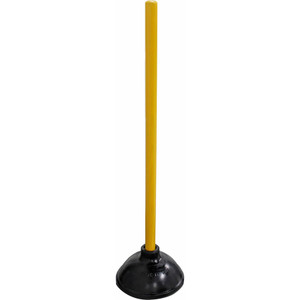 Genuine Joe Value Plus Plunger, 23"x5.75", 6/CT, Yellow Handle (GJO85130CT) View Product Image