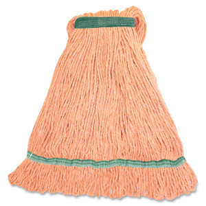 Genuine Joe Wet Mop, Narrow Band, Blend, Looped, Medium, Orange (GJOMOR1B) View Product Image