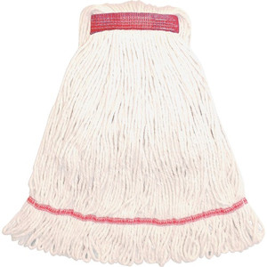 Genuine Joe GJOMWH1B, Narrow Band Medium Mophead, 1 Each, White (GJOMWH1B) View Product Image