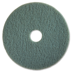 Genuine Joe High-Speed Floor Pads, Open Web, 20", 5/CT, Aqua (GJO91120) Product Image