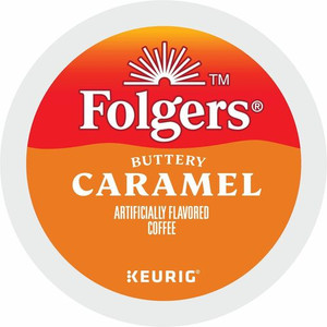 Folgers K-Cup Buttery Caramel Coffee - Compatible with Keurig K-Cup Brewer - Medium - 24 K-Cup - K-Cup - Buttery Caramel, Caramel, Arabica - (GMT7461) Product Image 