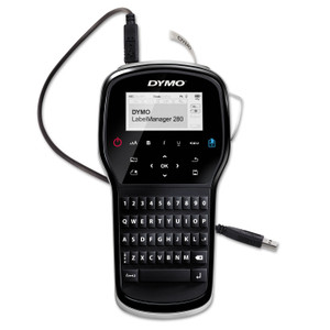 DYMO LabelManager 280 Label Maker, 0.6"/s Print Speed, 4 x 2.3 x 7.9 (DYM1815990) View Product Image