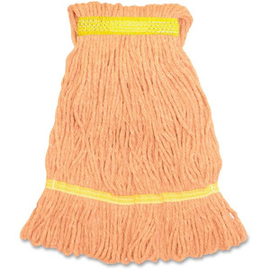 Genuine Joe GJOSOR1B, Narrow Band Blend Small Mophead, 1 Each, Orange (GJOSOR1B) View Product Image
