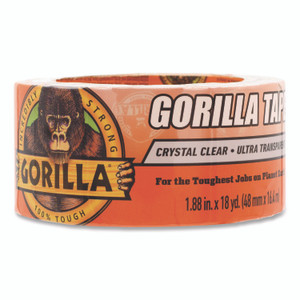Gorilla Crystal Clear Tape, 3" Core, 1.88" x 18 yds View Product Image