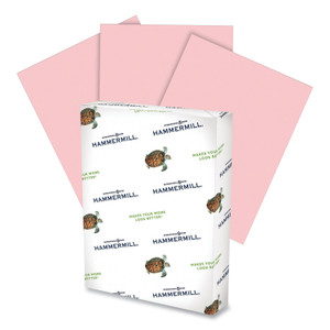 Hammermill Fore Multipurpose Print Paper, 20 lb Bond Weight, 8.5 x 14, Pink, 500/Ream View Product Image