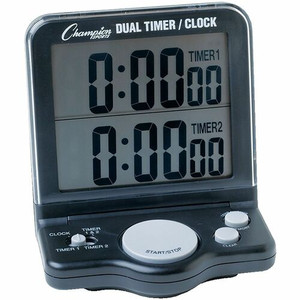 Champion Sports Dual Jumbo Display Timer - 1 Day - Desktop, Wall Mountable - For Sports Product Image 
