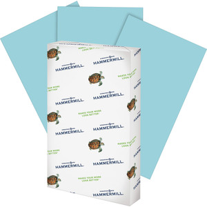 Hammermill Paper for Copy 8.5x14 Colored Paper - Blue - Recycled - 30% Fiber Recycled Content (HAM103317CT) View Product Image