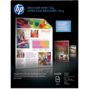 Hewlett-Packard Laser Brochure Paper,40lb,97GE/113 ISO,8-1/2"x11",50PK,CT,WE (HEWQ6611ACT) View Product Image