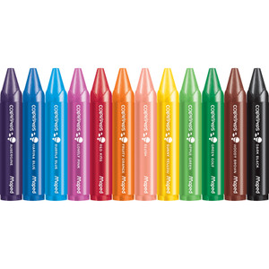 Helix Crayon, Triangular Shape, 3-1/2"x5/8", 12/PK, Assorted (HLX861311) View Product Image