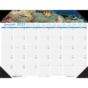 House Of Doolittle Desk Pad,"Panoramic Photo",12 Months,Jan-Dec,22"x17" (HOD193) View Product Image