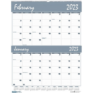 House of Doolittle Bar Harbor Blue/Gray 2-Month Wall Calendar (HOD337) View Product Image