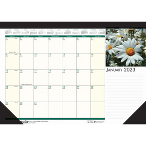 House of Doolittle EarthScapes Flowers 18-1/2" Desk Pad - Julian Dates - Monthly - 12 Month - January 2026 to December 2026 - 1 Month Single Page Layout - 18 1/2" x 13" Sheet Size - 1.50" x 1.87" Block Product Image