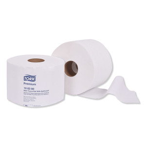 Tork Premium Bath Tissue Roll with OptiCore, Septic Safe, 2-Ply, White, 800 Sheets/Roll, 36/Carton (TRK106390) View Product Image