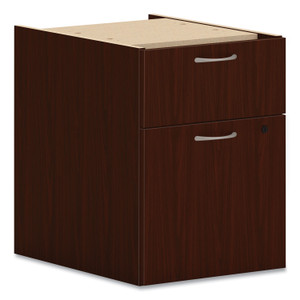 HON Mod Hanging Pedestal, Left or Right, 2-Drawers: Box/File, Legal/Letter, Traditional Mahogany, 15" x 20" x 20" (HONPLPHBFLT1) View Product Image